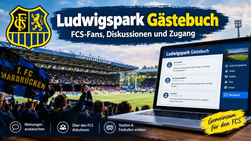 Ludwigspark Gästebuch: FCS-Fans, Diskussionen und Zugang Ludwigspark Gästebuch: FCS-Fans, Diskussionen und Zugang